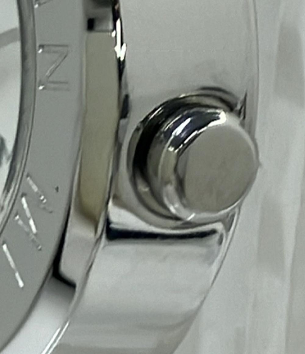 美品 MICHEL KLEIN 腕時計 クオーツ ホワイト 1N01-0CZ0 レディース