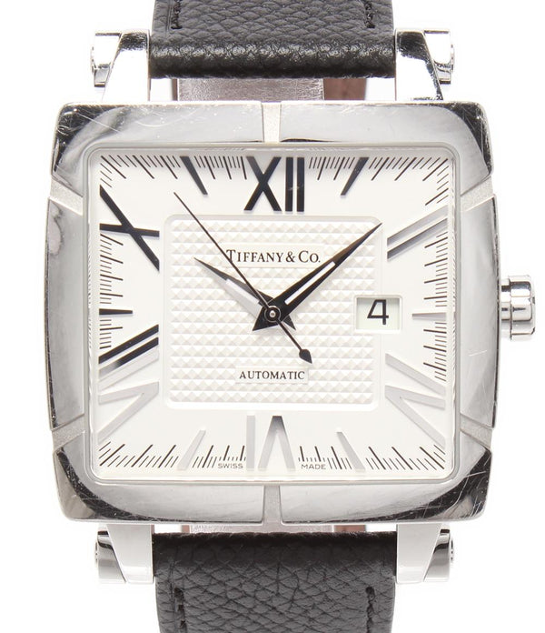 TIFFANY&Co. 腕時計 アトラス ジェント スクエア オートマティック 自動巻き ホワイト Z1100.70.12 メンズ ティファニー