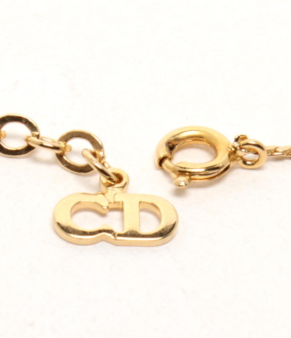 美品 Christian Dior ネックレス CDロゴ レディース クリスチャンディオール