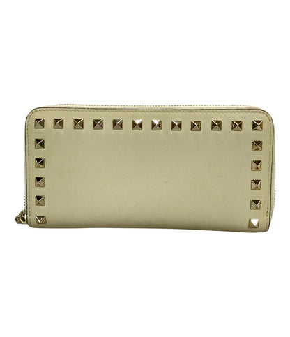 VALENTINO ラウンドファスナー長財布 スタッズ レザー レディース ヴァレンティノ