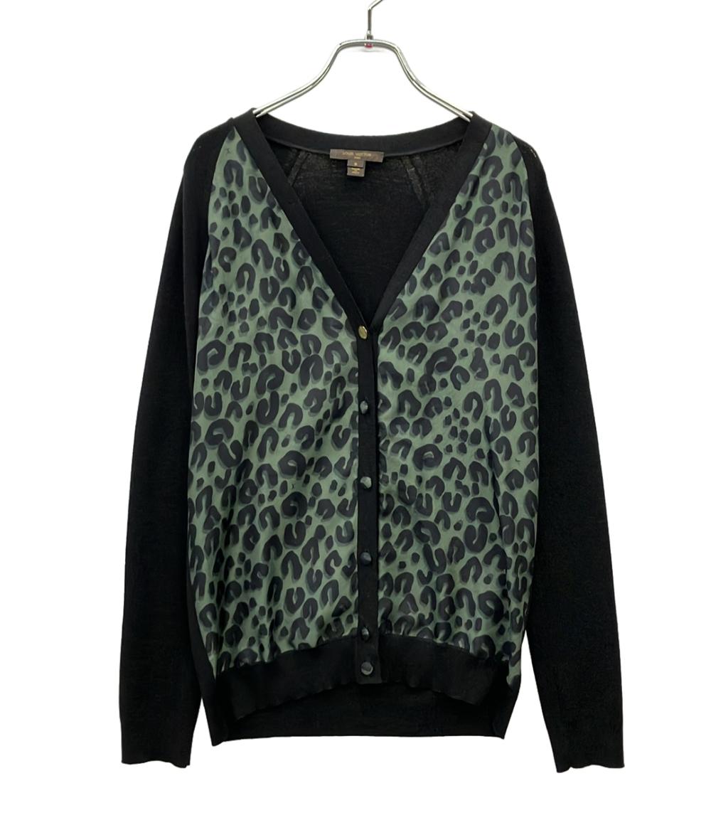 LOUIS VUITTON 長袖カーディガン レオパード レディース SIZE S ルイ・ヴィトン
