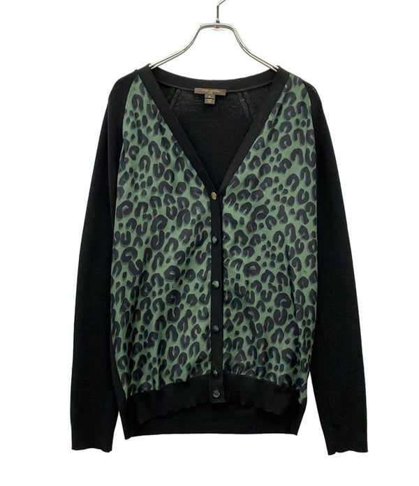 LOUIS VUITTON 長袖カーディガン レオパード レディース SIZE S ルイ・ヴィトン