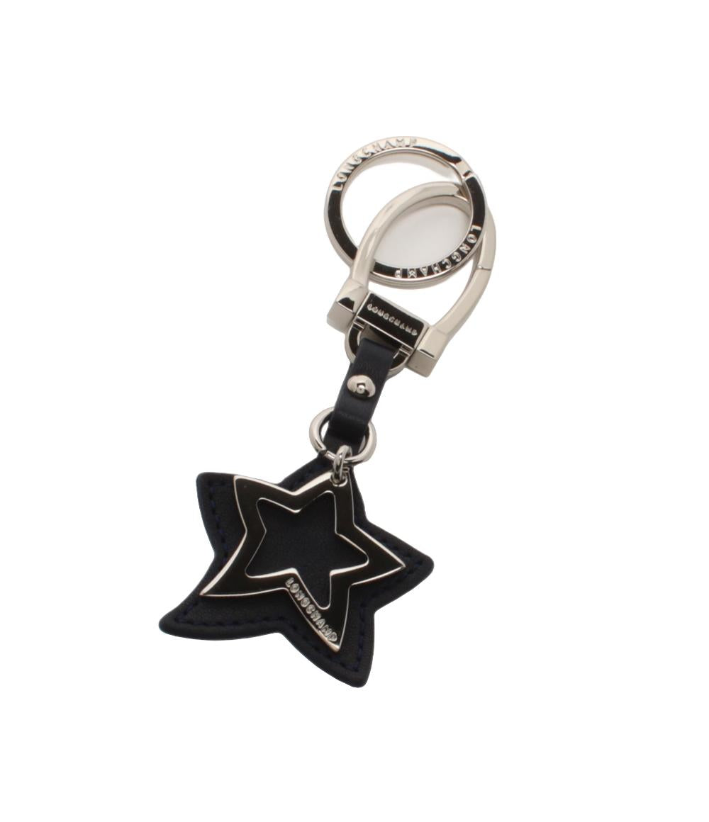 美品 Longchamp チャーム キーリング スターモチーフ ユニセックス ロンシャン