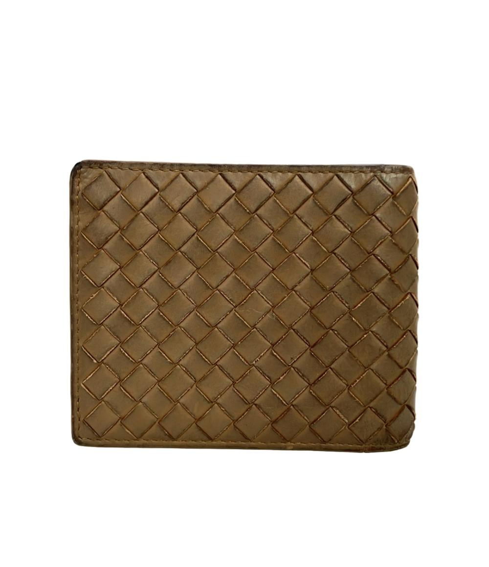 BOTTEGA VENETA 二つ折り財布 レザー イントレチャート レディース