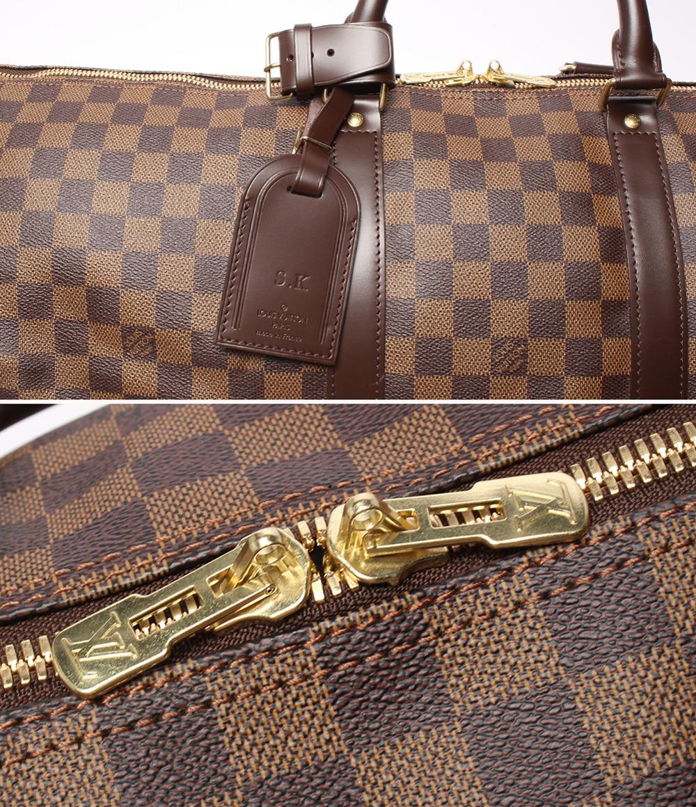 美品 ルイヴィトン 2way ボストンバッグ ショルダーバッグ 肩掛け キーポル バンドリエール55 ダミエ エヌベ N41414 メンズ Louis Vuitton
