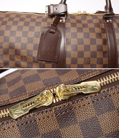 美品 ルイヴィトン 2way ボストンバッグ ショルダーバッグ 肩掛け キーポル バンドリエール55 ダミエ エヌベ N41414 メンズ Louis Vuitton