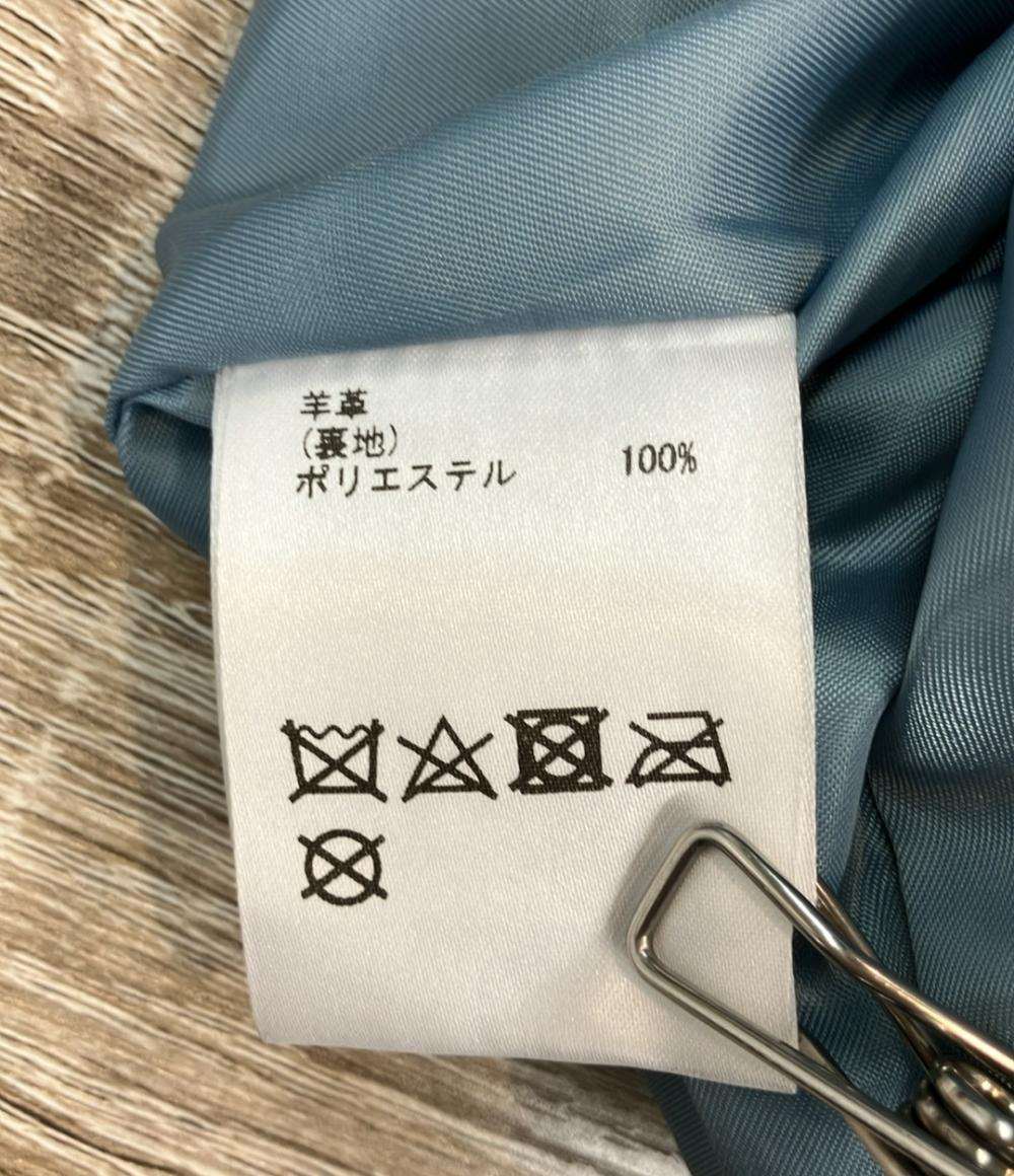 Diagram GRACE CONTINENTAL ダブルライダースジャケット ラムレザー レディース SIZE 38 (S) ダイアグラムグレースコンチネンタル