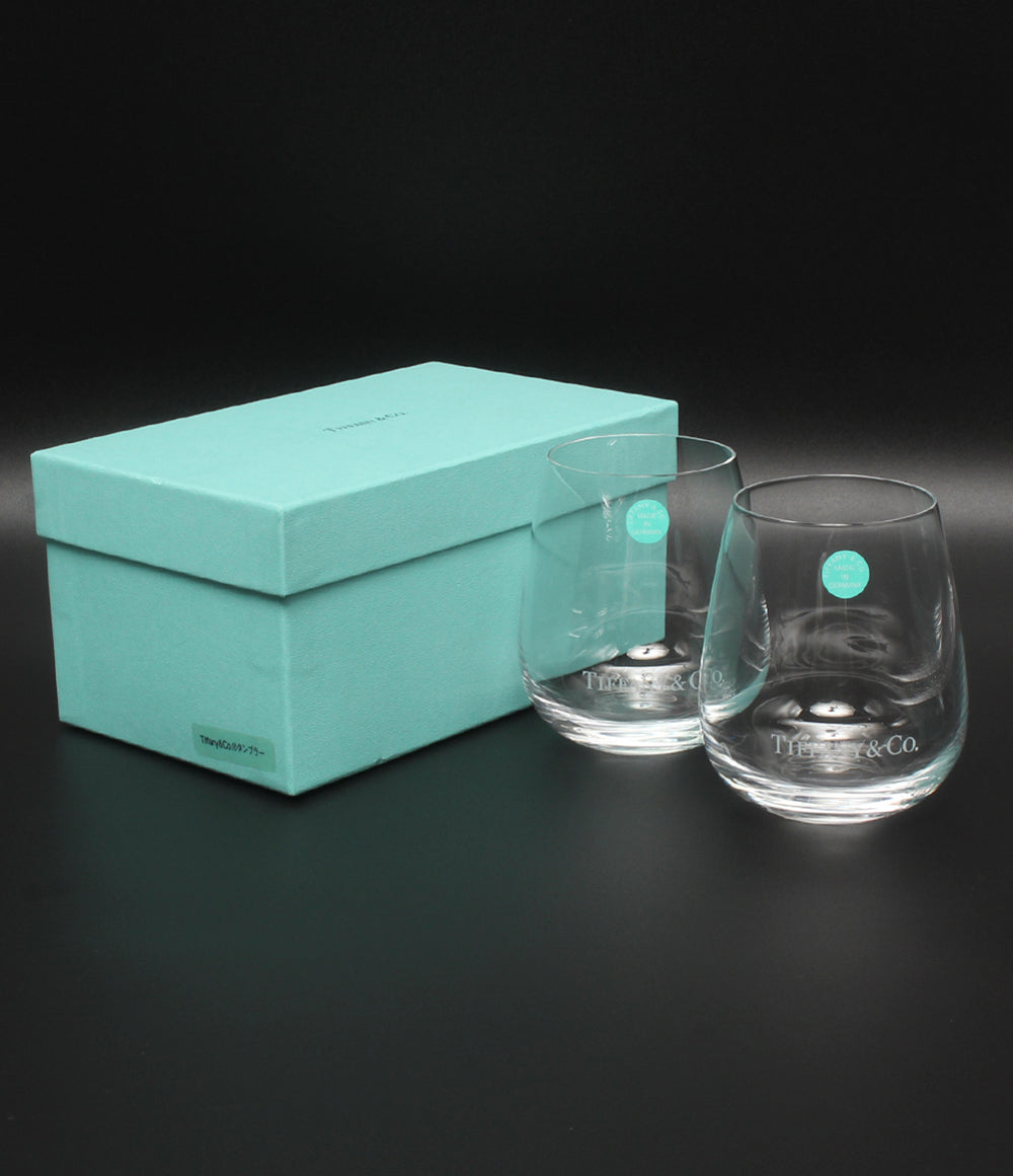 美品 Tiffany & Co. グラス タンブラー 2点セット ペア TCO ティファニー