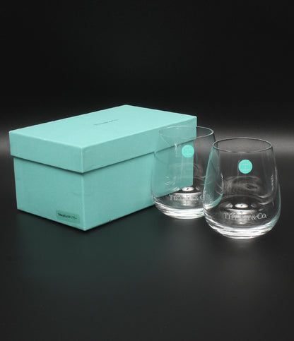 美品 Tiffany & Co. グラス タンブラー 2点セット ペア TCO ティファニー