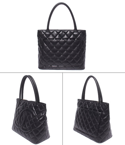 CHANEL トートバッグ ショルダーバッグ 肩掛け ゴールド金具 11番台 復刻トート キャビアスキン マトラッセ レディース シャネル