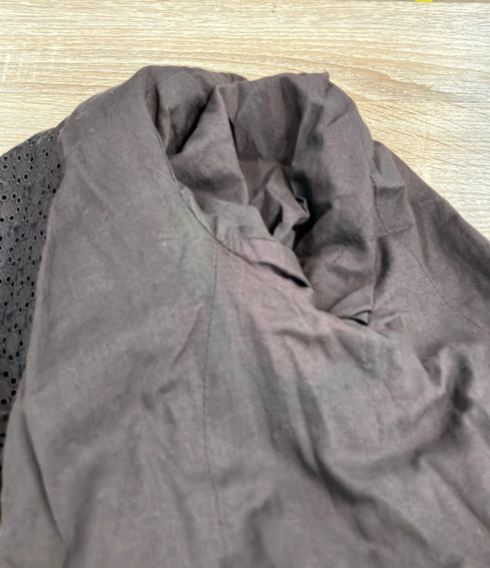 LOUIS VUITTON テーラードジャケット フリル パッチング レース レディース SIZE 36 (S) ルイ・ヴィトン