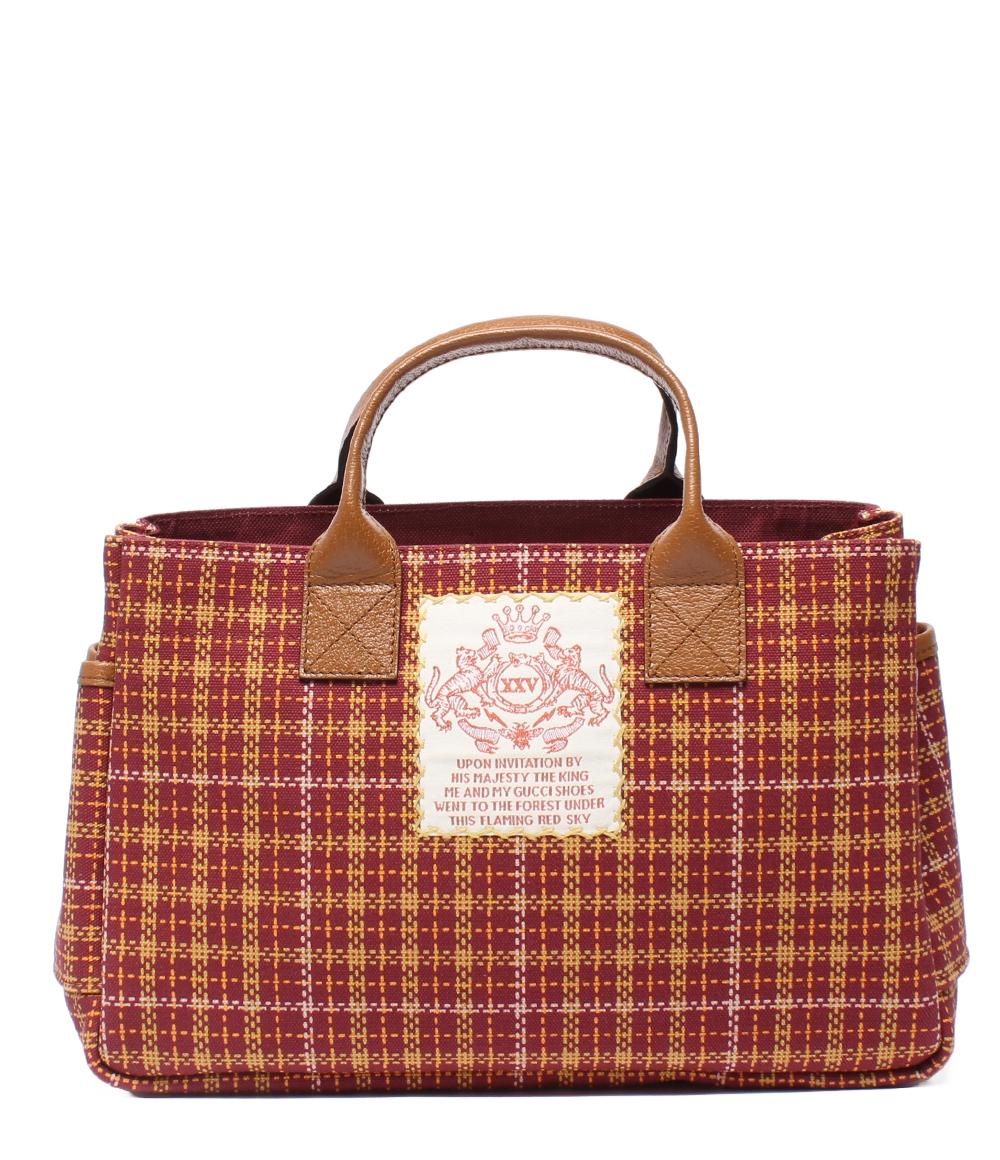 美品 GUCCI ハンドバッグ チルドレンズ チェック柄 トートバッグ 628159 レディース グッチ