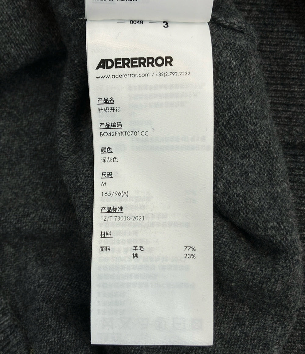 美品 ADER error 長袖 カーディガン メンズ SIZE M アーダーエラー