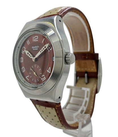 Swatch 腕時計 アイロニー IRONY クオーツ ブラウン メンズ スウォッチ