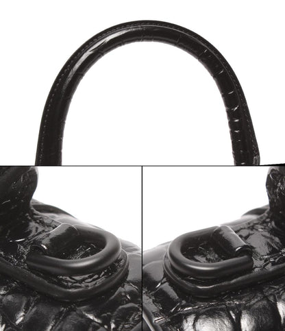 BALENCIAGA 2WAYハンドバッグ ショルダーバッグ クロコ型押し 肩掛け 斜め掛け アワーグラス レディース バレンシアガ