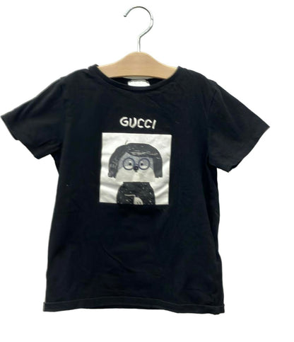 GUCCI 半袖Tシャツ 犬 130 BK プリント コットン キッズ SIZE 8 (130) グッチ