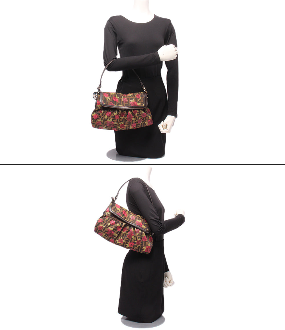FENDI ワンショルダーバッグ ハンドバッグ 肩掛け ズッカ ローズ