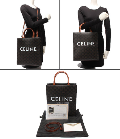 美品 CELINE 2wayショルダーバッグ トートバッグ 斜め掛け スモールバーティカルカバ レディース メンズ セリーヌ