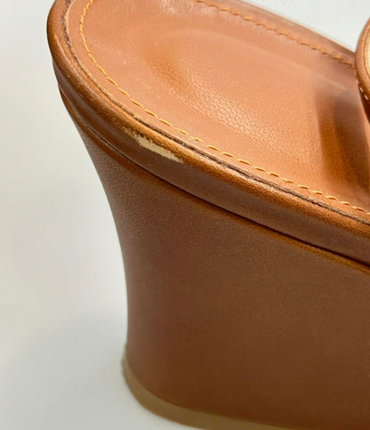 Salvatore Ferragamo レザーストラップサンダル レディース SIZE 7 1/2 (XL) サルヴァトーレフェラガモ