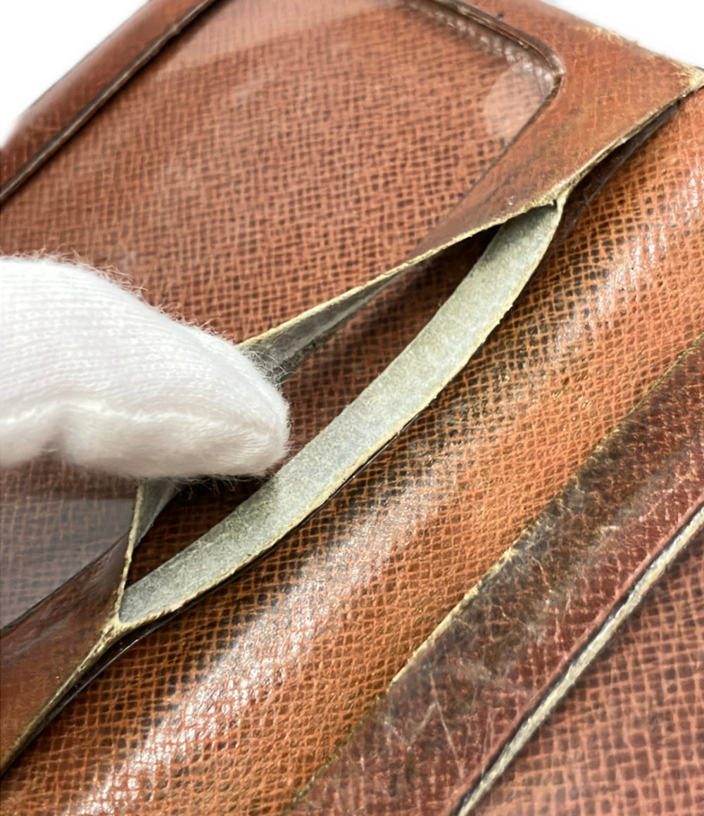 訳あり LOUIS VUITTON パスケース ポルト 2カルト ヴェルティカル モノグラム M60533 メンズ レディース ルイ・ヴィトン