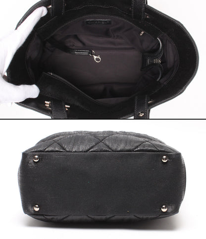 訳あり CHANEL トートバッグ シルバー金具 パリビアッツトートPM 11番台 レディース シャネル