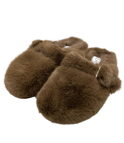 美品 BEACH by Matisse サンダル スリッパ  FAUX FUR レディース SIZE 7 ビーチ バイ マティス