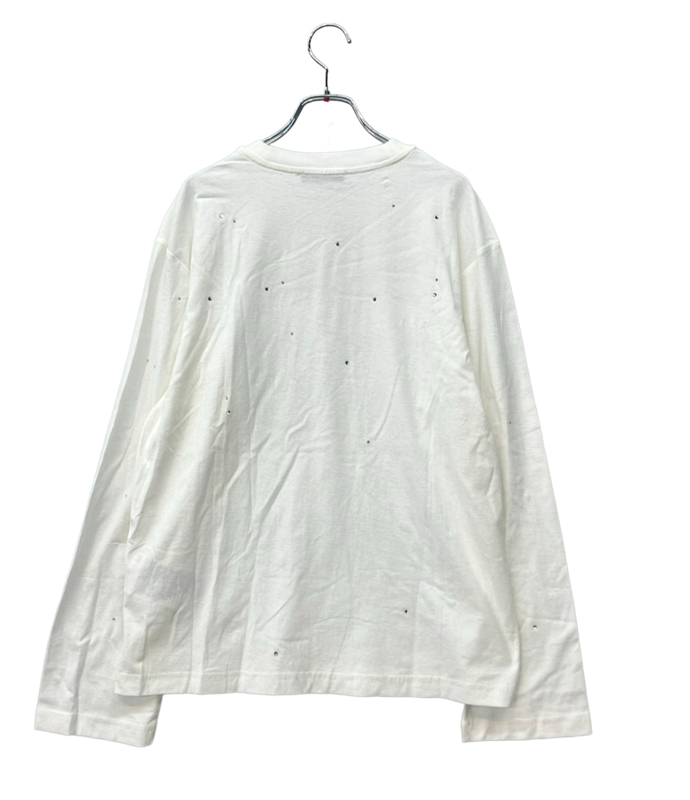 Acne Studios 長袖Tシャツ ラインストーン ロゴプリント FN-UX-TSHI000231 レディース SIZE XS アクネ ストゥディオズ