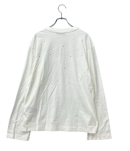 Acne Studios 長袖Tシャツ ラインストーン ロゴプリント FN-UX-TSHI000231 レディース SIZE XS アクネ ストゥディオズ