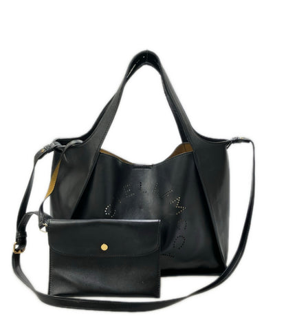 Stella McCartney トートバッグ ショルダーバッグ 2WAY 斜め掛け レザー パンチングロゴ レディース ステラマッカートニー