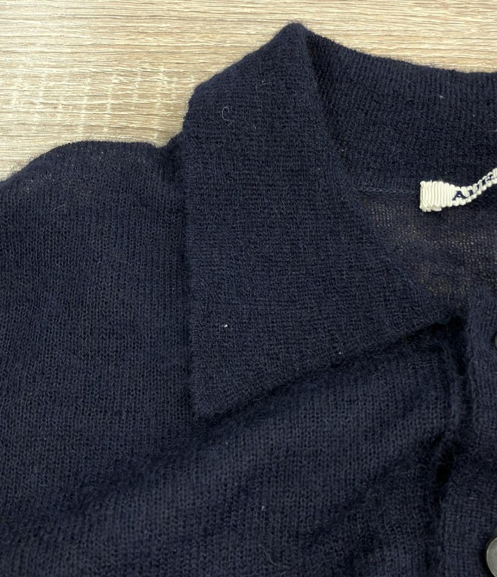 AURALEE 半袖ポロシャツ MOHAIR SHEER KNIT A25SP03FG メンズ SIZE 3
