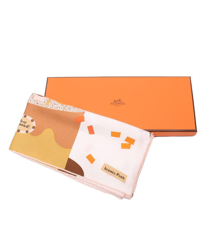 美品 エルメス スカーフ ガウロッシュ 45 ジャストマリッド シルク100% レディース HERMES