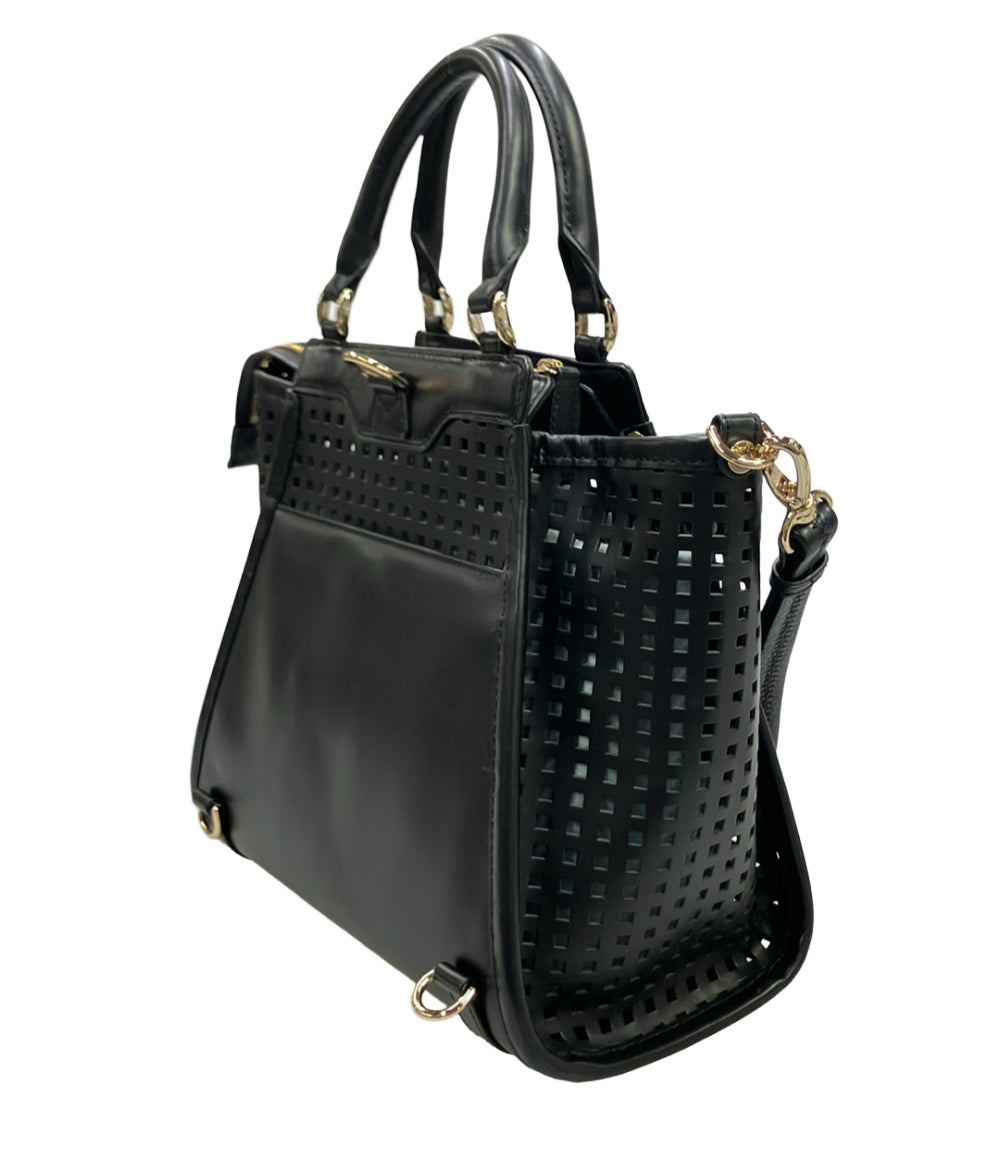 美品 PELLE BORSA ハンドルバッグ ショルダーバッグ リュック 3WAY