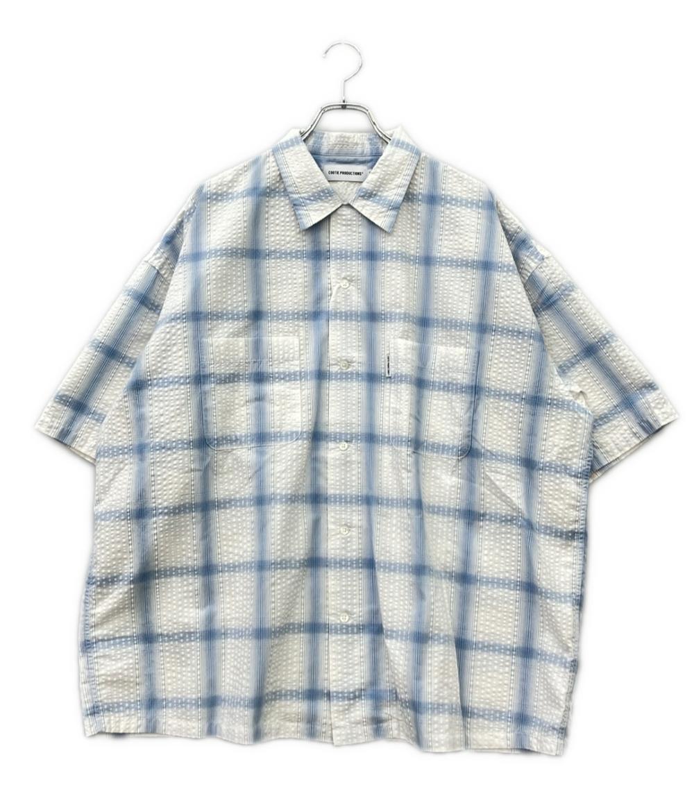 COOTIE PRODUCTIONS 半袖チェックシャツ メンズ SIZE LARGE (L) クーティプロダクションズ
