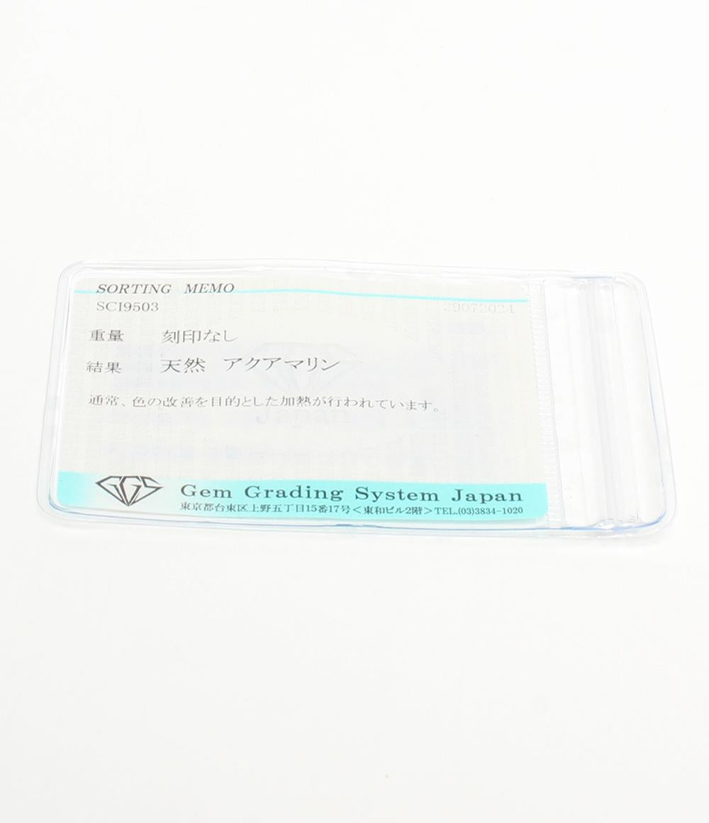 美品 リング 指輪 K18 アクアマリン レディース SIZE 11号