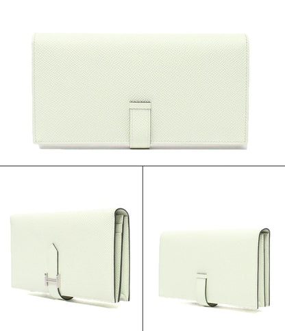 美品 HERMES 長財布 シルバー金具 B刻印 ヴェールフィズ ヴォーエプソン ベアンスフレ レディース エルメス