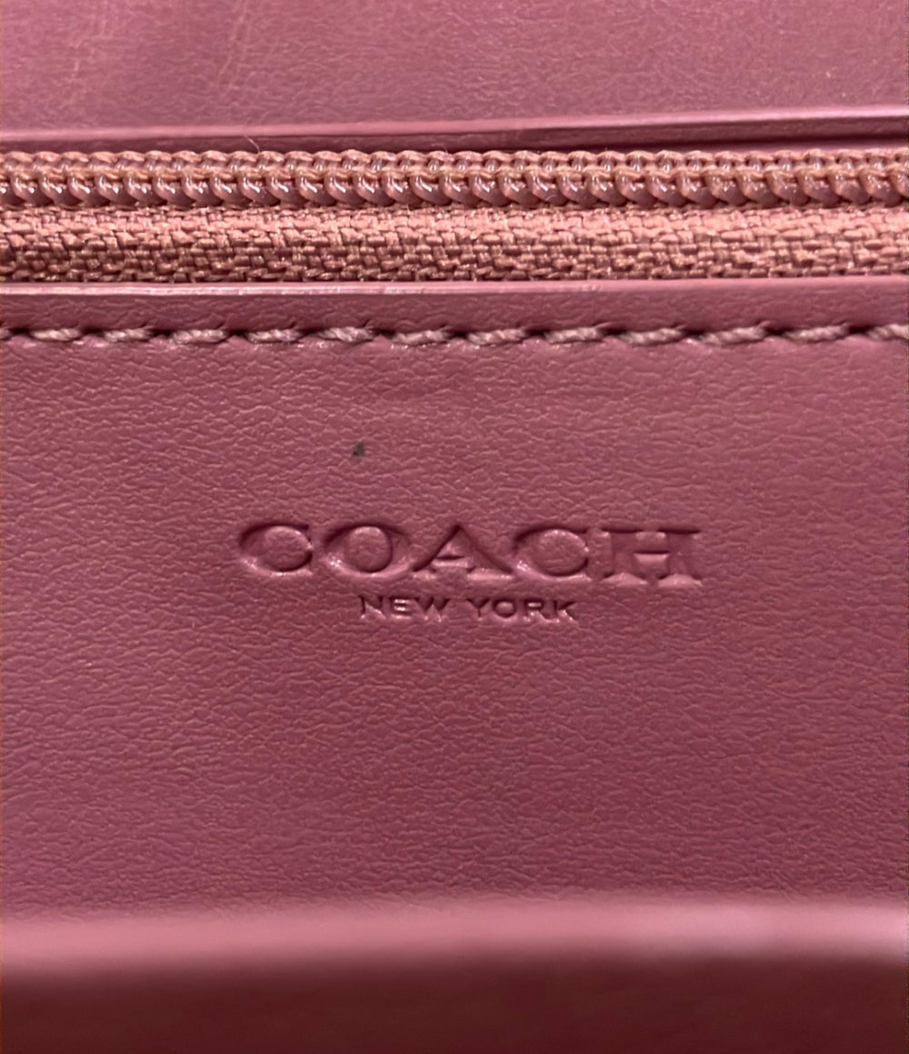 COACH ラウンドファスナー長財布 シグネチャー レディース コーチ