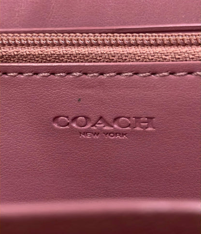 COACH ラウンドファスナー長財布 シグネチャー レディース コーチ