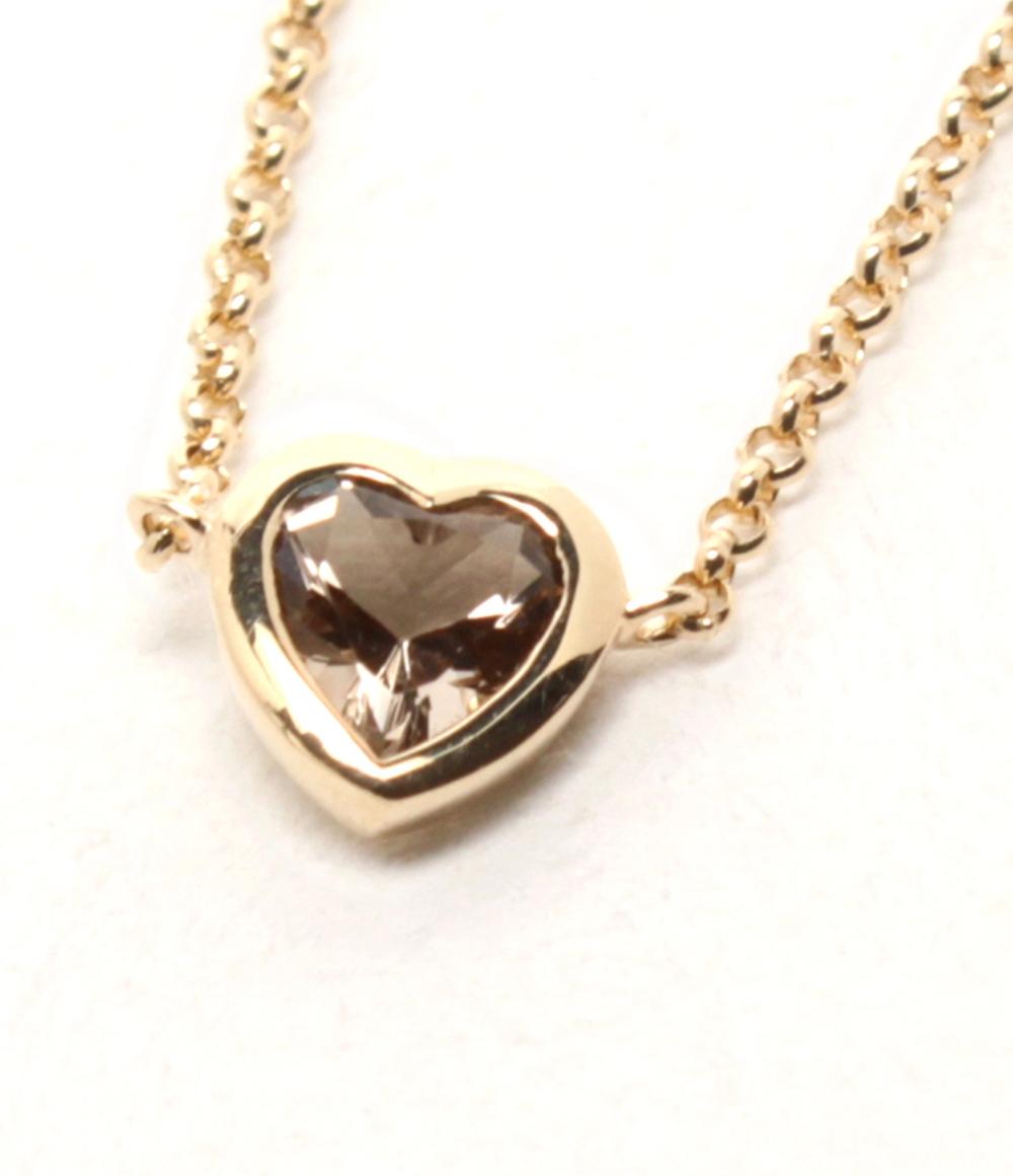 美品 4℃ ネックレス K10 ハートモチーフ レディース ヨンドシー