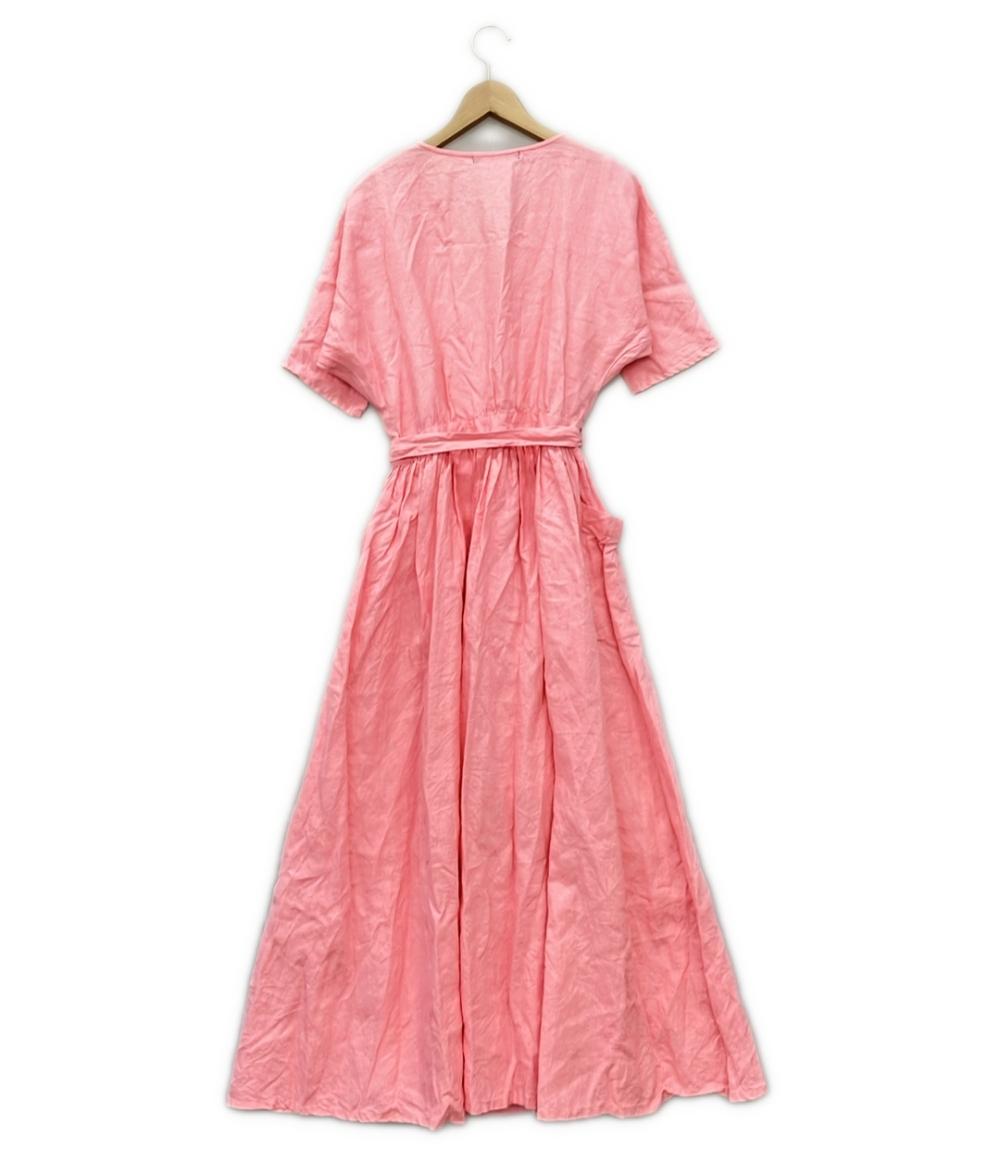 ツルバイマリコオイカワ 半袖リネンワンピース レディース SIZE F (M) Tsuru by Mariko Oikawa