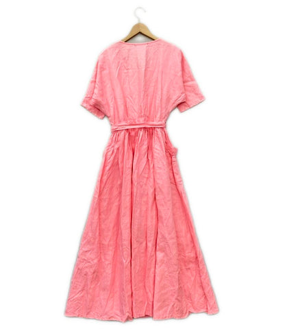 ツルバイマリコオイカワ 半袖リネンワンピース レディース SIZE F (M) Tsuru by Mariko Oikawa