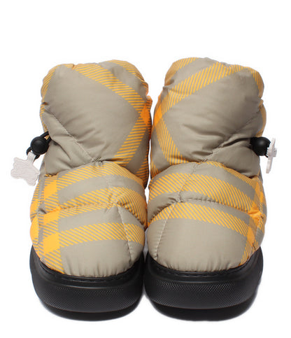 美品 BURBERRY ショートブーツ チェック ピロー パデッド アンクルブーツ レディース SIZE 35 (S) バーバリー