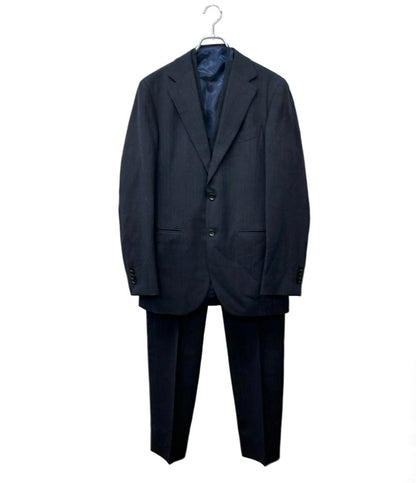 BEAMS F セットアップ スリーピーススーツ ネイビーソリッド 3ボタンスーツ 21-17-1091-264 メンズ SIZE 48 ビームス エフ