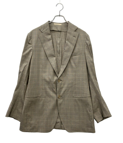 美品 TOMORROWLAND テーラードジャケット チェック メンズ SIZE 50 (XL) トゥモローランド