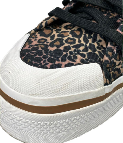 adidas ハイカットスニーカー 厚底 ヒョウ柄 ニッツァ プラットフォーム GY9531 レディース SIZE 24.5 (L) アディダス
