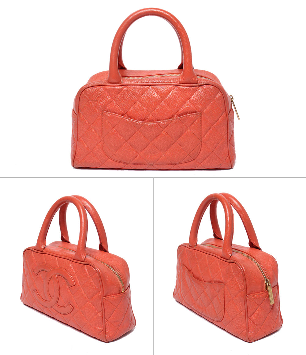 CHANEL ハンドバッグ ミニボストンバッグ マトラッセ ゴールド金具 8番台 レディース シャネル