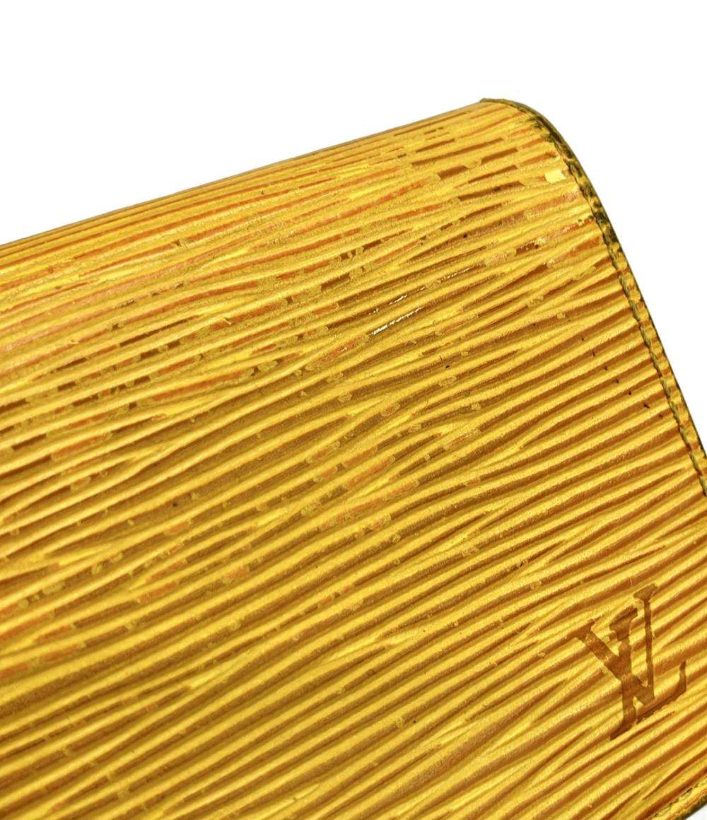 LOUIS VUITTON 二つ折り財布 ポルトモネ ビエ トレゾール エピ M63509 レディース ルイ・ヴィトン