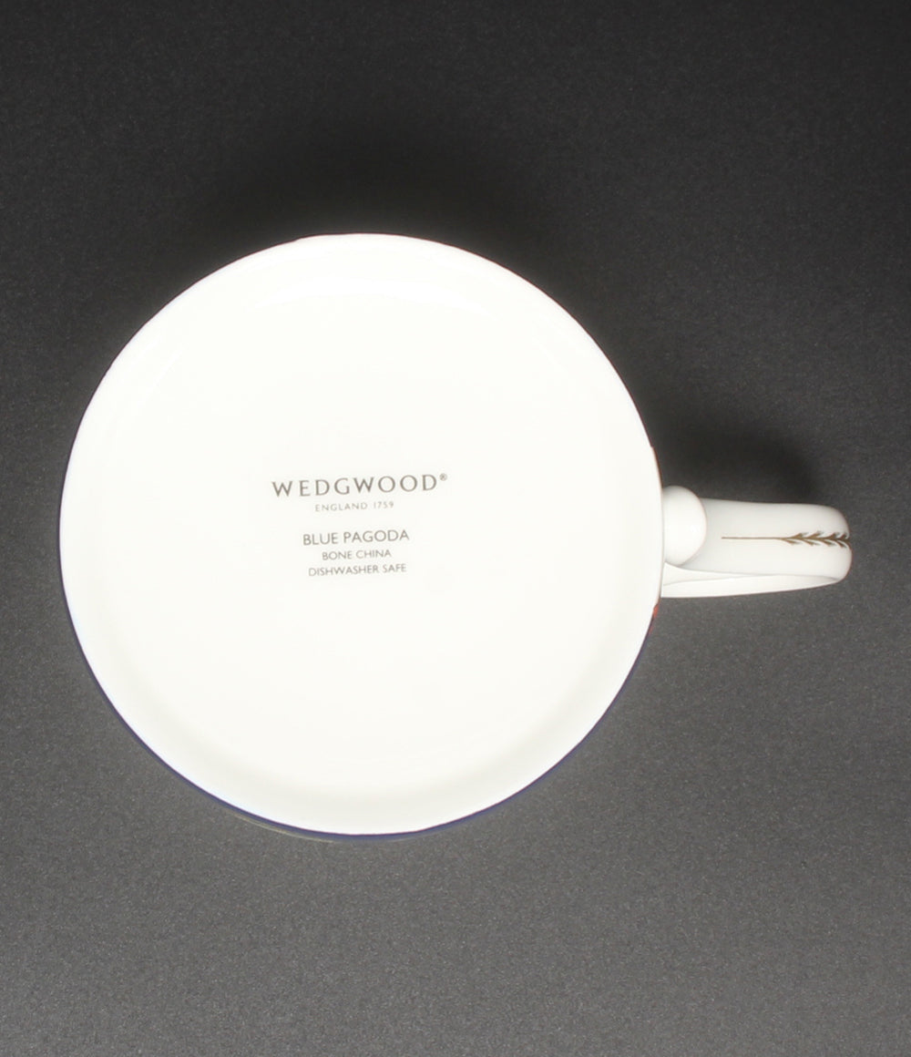 美品 WEDGWOOD マグカップ ブルー パゴダ ウェッジウッド