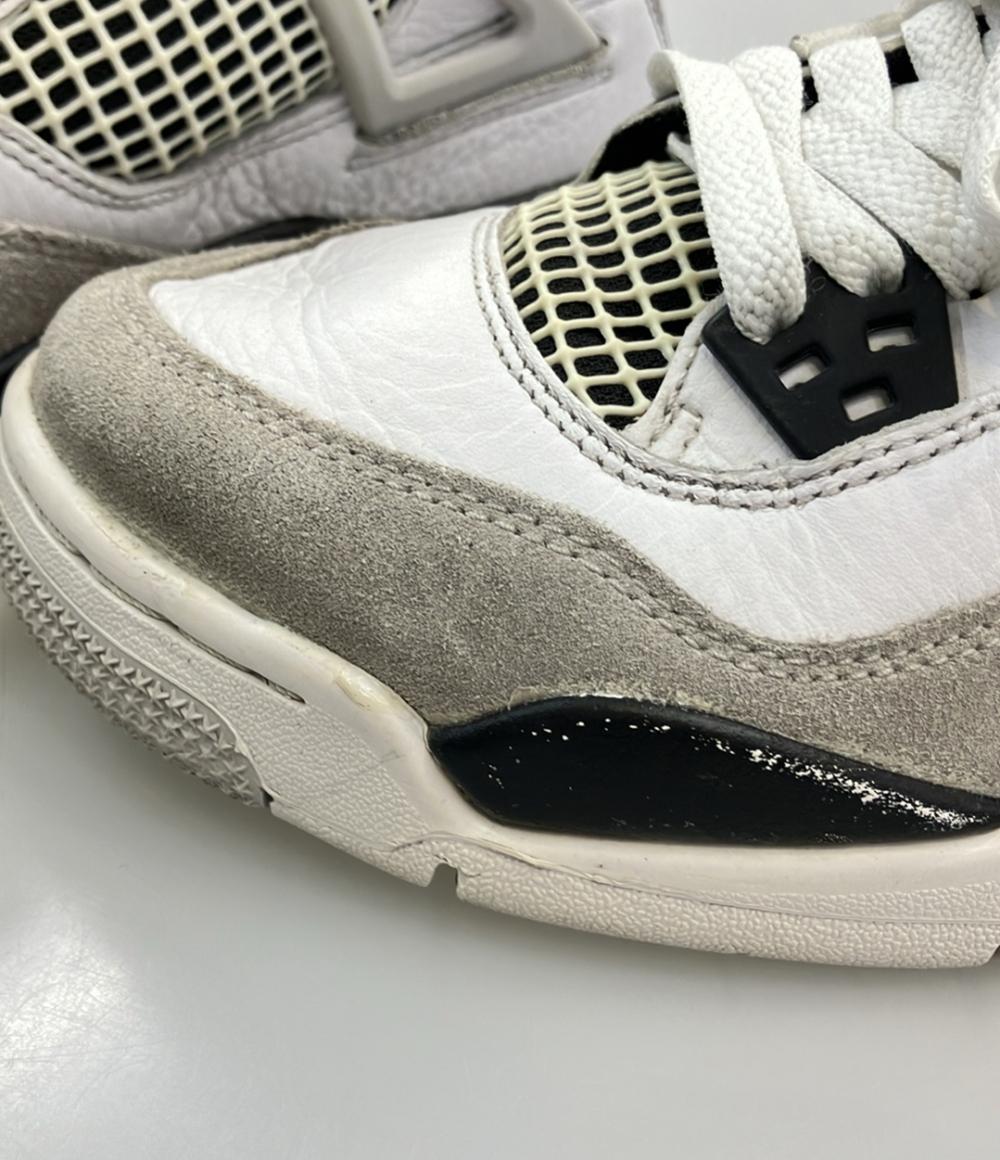 NIKE ミドルカットスニーカー AIR JORDAN 4 RETRO GS 408452-111 キッズ SIZE 24.0 (M) ナイキ