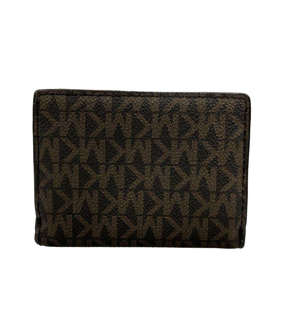 美品 MICHAEL KORS 三つ折り財布 MKシグネチャー レディース マイケルコース