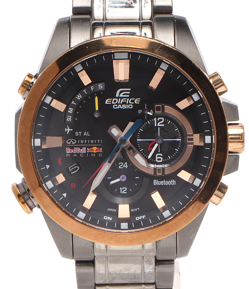 CASIO 腕時計 ブルートゥース エディフェイス ソーラー ブラック EQB-510 メンズ カシオ